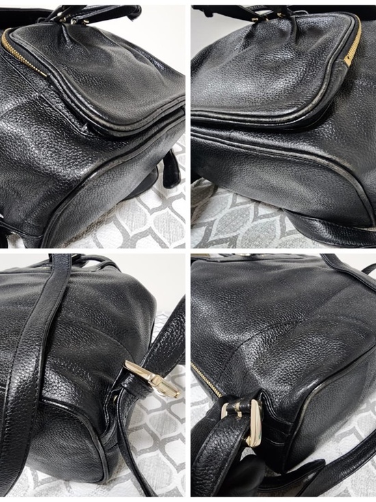 Authentic MCM Vintage Leather Backpack Black main image 14